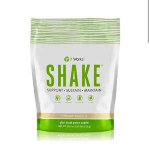 Creamy vanilla it works shake.